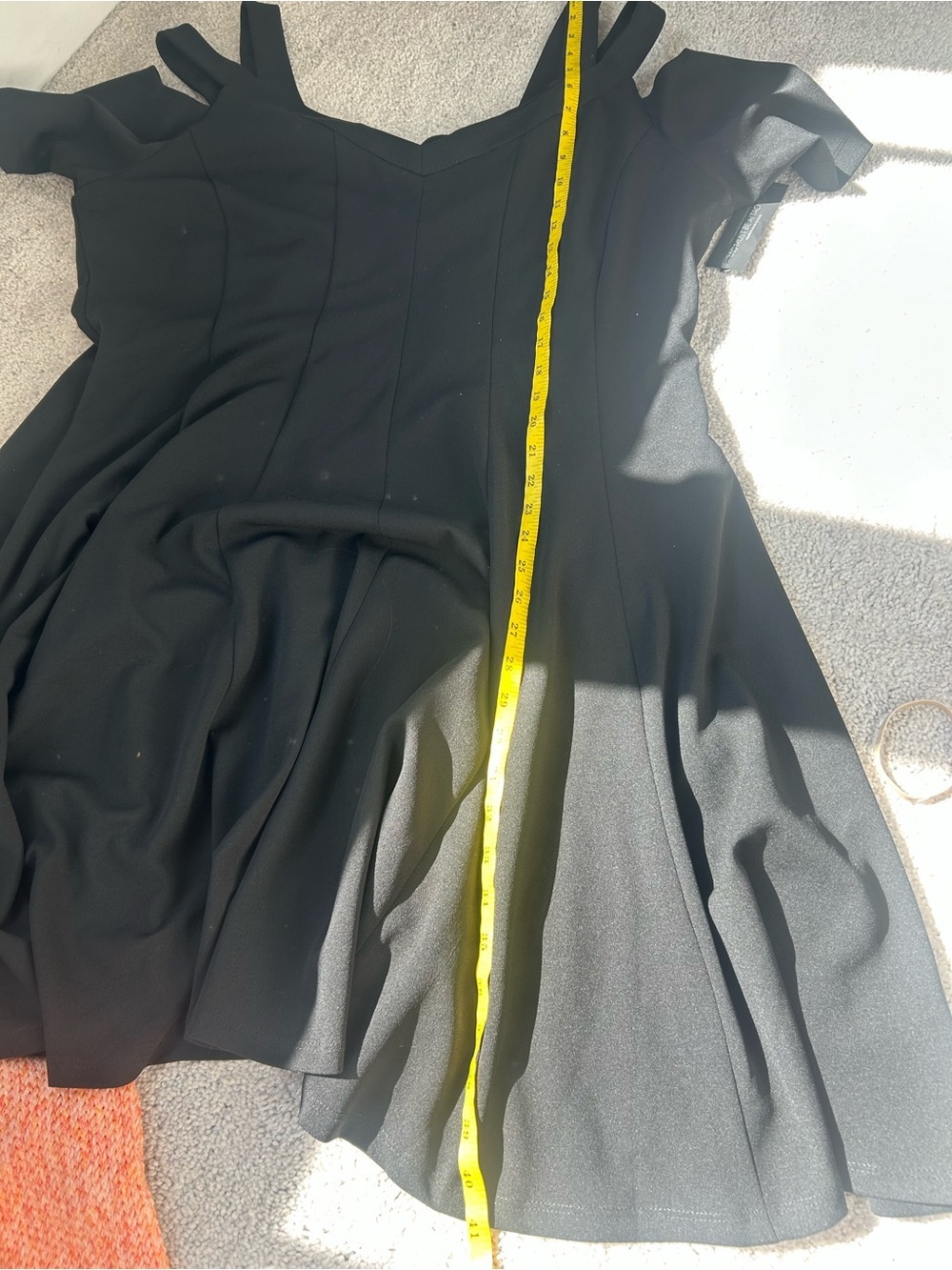 Lane Bryant Black Cold-Shoulder Black dress NWT - Picture 13 of 14